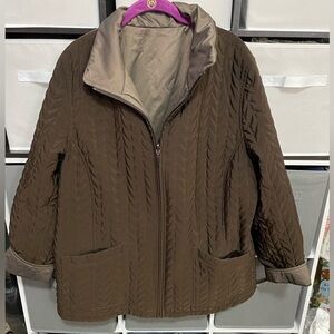 REVERSIBLE Coat/Gallery Woman/EUC/Size XL